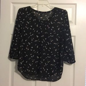 Maurice’s Black sheer blouse